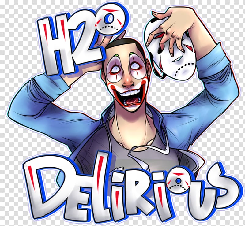 H2O Delirious T-shirt Clothing Male YouTuber, T-shirt transparent background PNG clipart