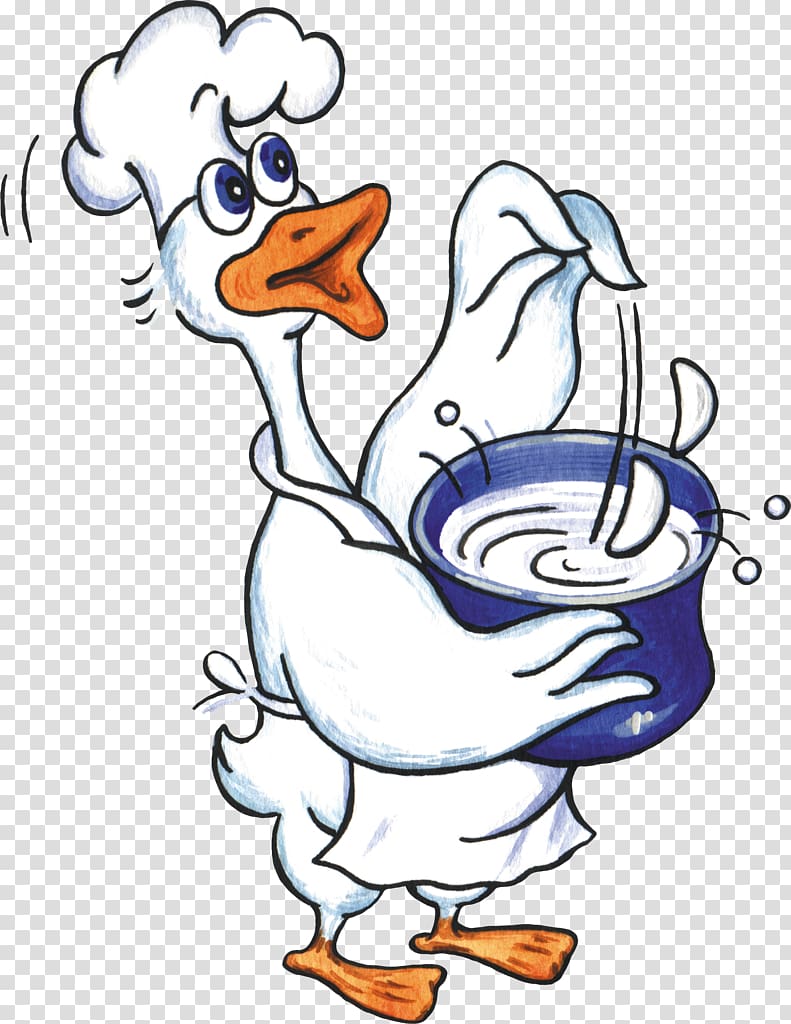 Duck Cook , Donald Duck painted blue transparent background PNG clipart