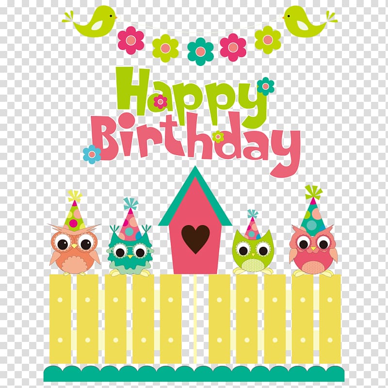 Birthday Party Illustration, happy transparent background PNG clipart