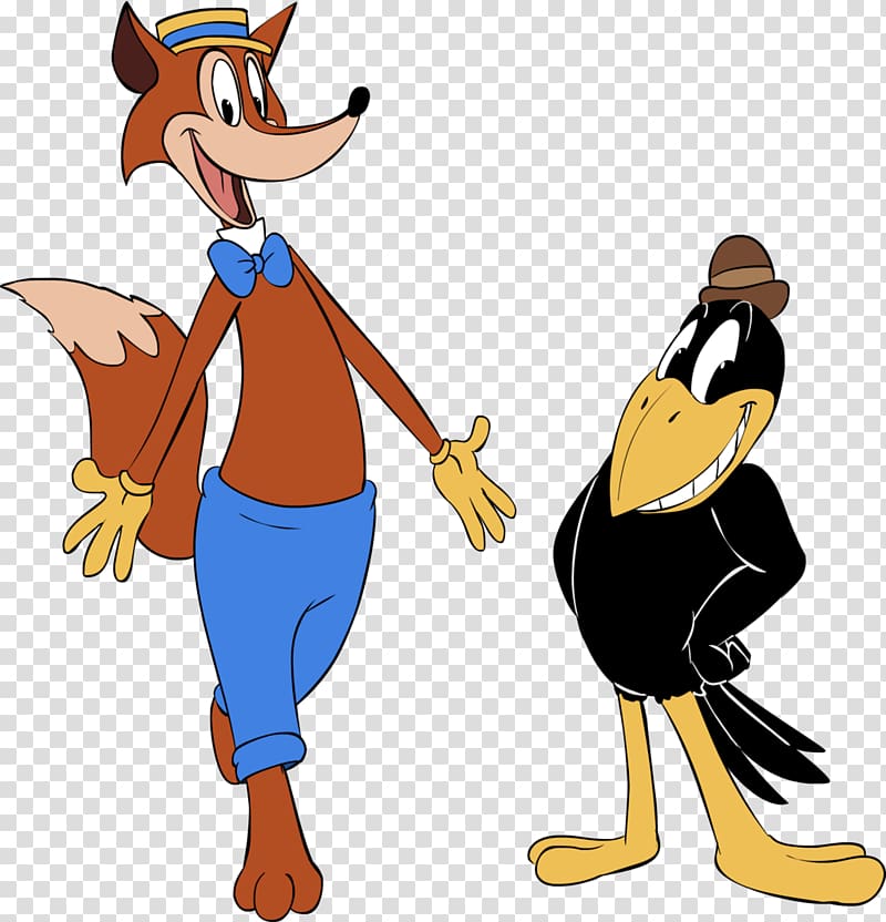 Daffy Duck The Fox and the Crow Donald Duck Character, duck transparent background PNG clipart