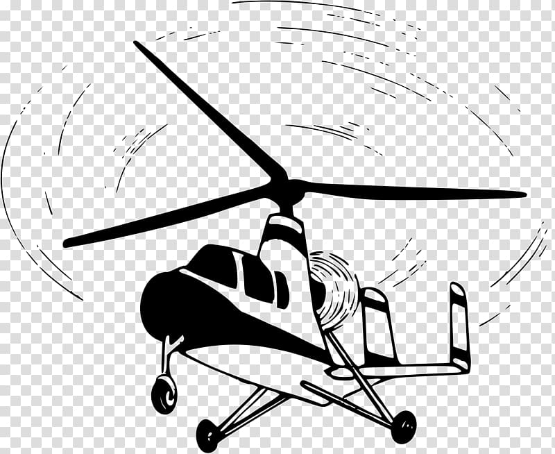 Airplane Autogyro Helicopter rotor , airplane transparent background PNG clipart