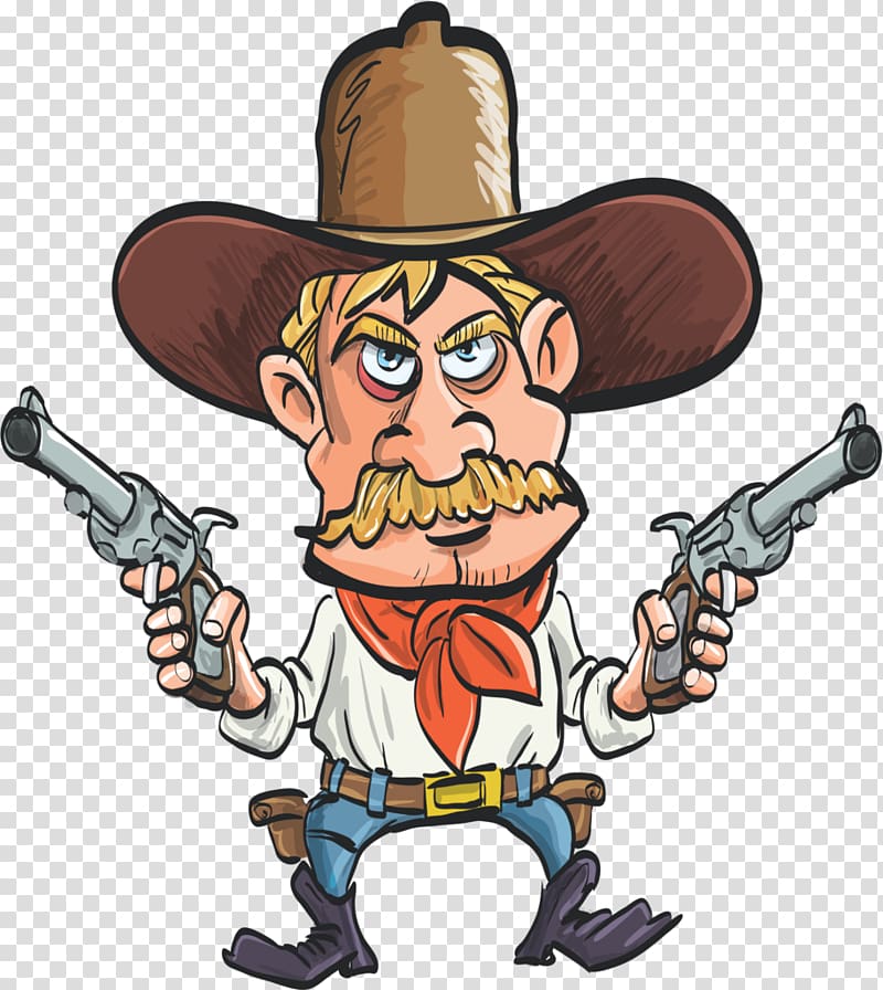 Cartoon Drawing Cowboy, cowboy transparent background PNG clipart