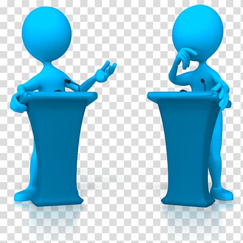 two person talking illustration, Animation Debate Stick figure Presentation , debate competition transparent background PNG clipart
