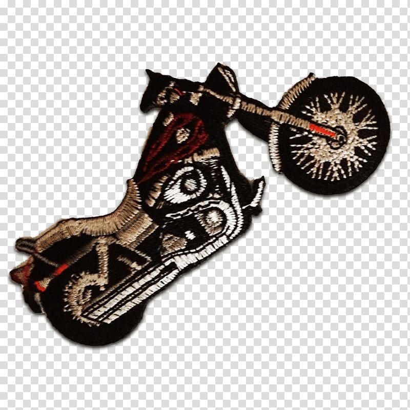 Embroidered patch Embroidery Iron-on Appliqué Biker, motorcycle transparent background PNG clipart