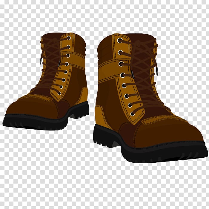 Snow boot Shoe Cowboy boot , Military brown shoes transparent background PNG clipart