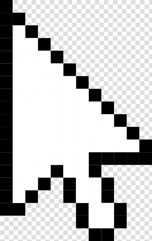 black pixel arrow illustration, Computer mouse Pointer Cursor , Mouse Click transparent background PNG clipart