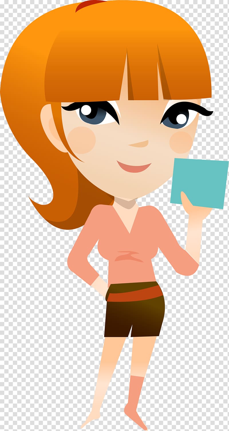 Ponytail , cartoon character material transparent background PNG clipart