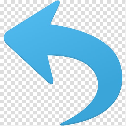 blue arrow , blue angle logo text symbol, Undo transparent background PNG clipart