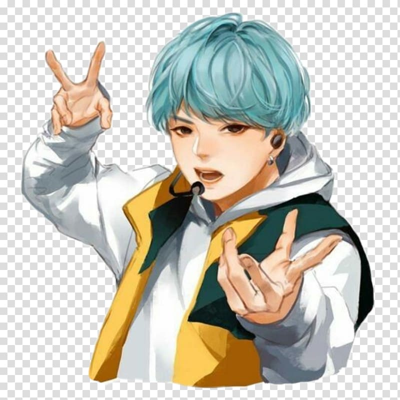 BTS Go Go, Japanese Version Fan art Drawing K-pop, yoongi transparent background PNG clipart