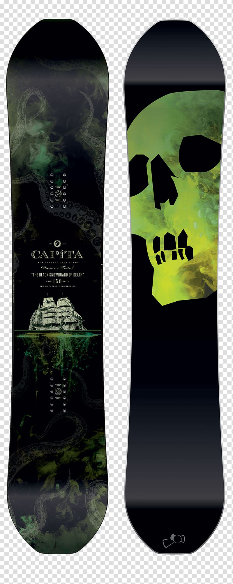 CAPiTA The Black Snowboard of Death (2017) Snowboarding Headstone Skiing, snowboard transparent background PNG clipart