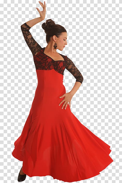 Dance Gown Dress Flamenco Traje de flamenca, dress transparent background PNG clipart