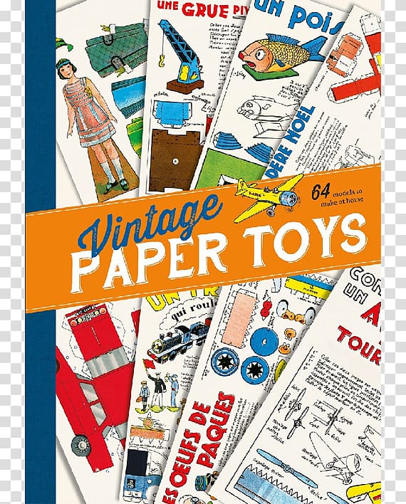 Vintage Paper Toys: 64 Models to Make at Home Amazon.com, toy books transparent background PNG clipart