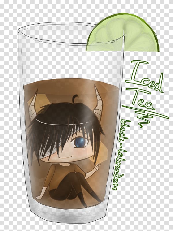 Pint glass Tableware, iced tea transparent background PNG clipart