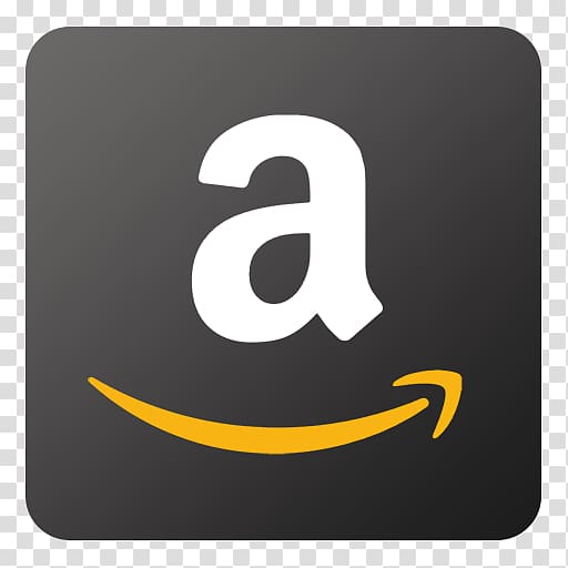 Amazon logo, emblem text symbol yellow, Amazon transparent background PNG clipart