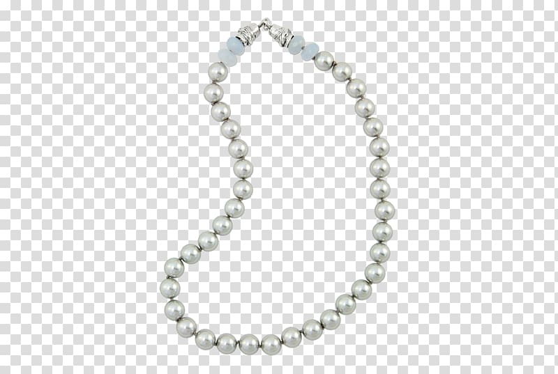 Pearl Necklace Friendship bracelet Charms & Pendants, silver necklace transparent background PNG clipart