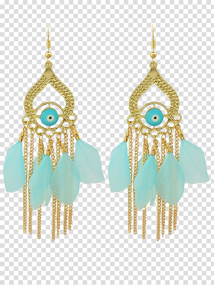 Earring Body Jewellery Turquoise Pearl, Jewellery transparent background PNG clipart