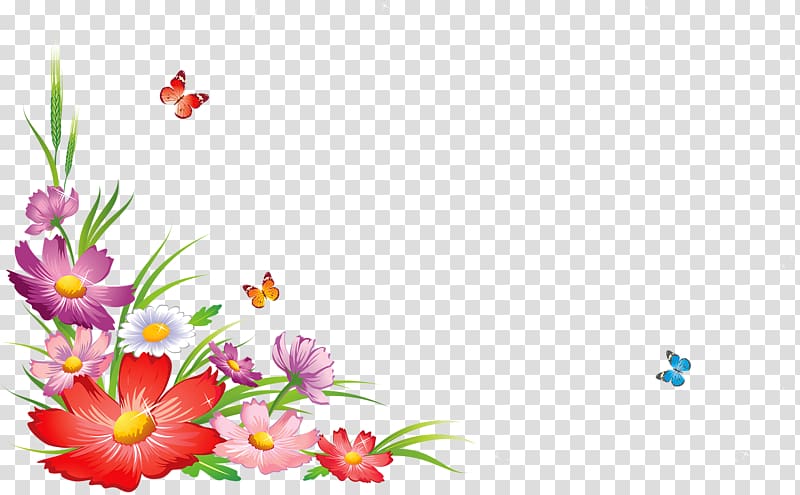 frame Flower, Spring wild chrysanthemum transparent background PNG clipart