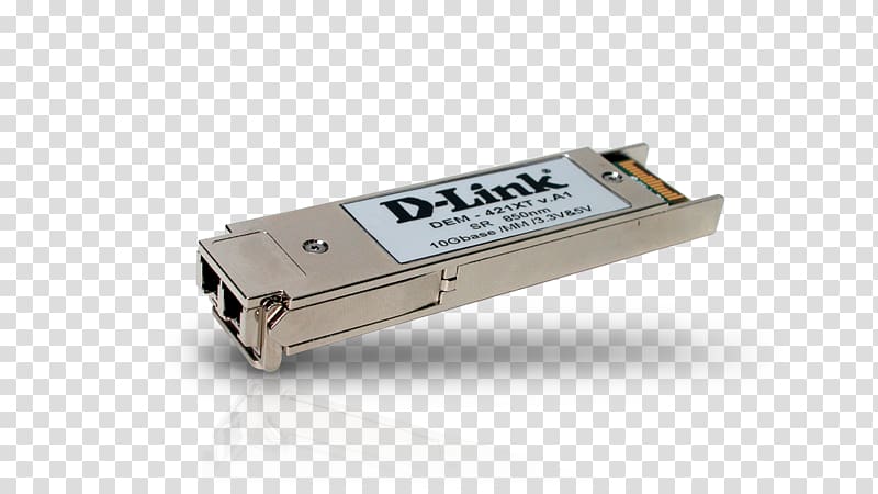 Small form-factor pluggable transceiver 10 Gigabit Ethernet Single-mode optical fiber XFP transceiver, others transparent background PNG clipart
