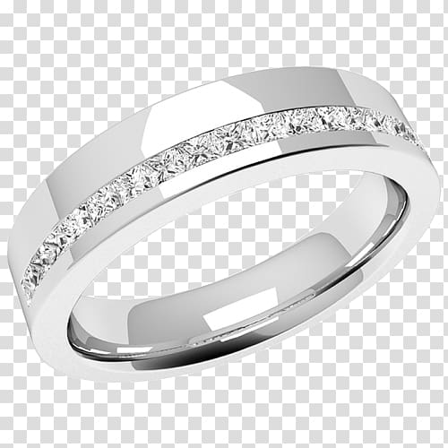 Wedding ring Engagement ring Princess cut Diamond, ring transparent background PNG clipart