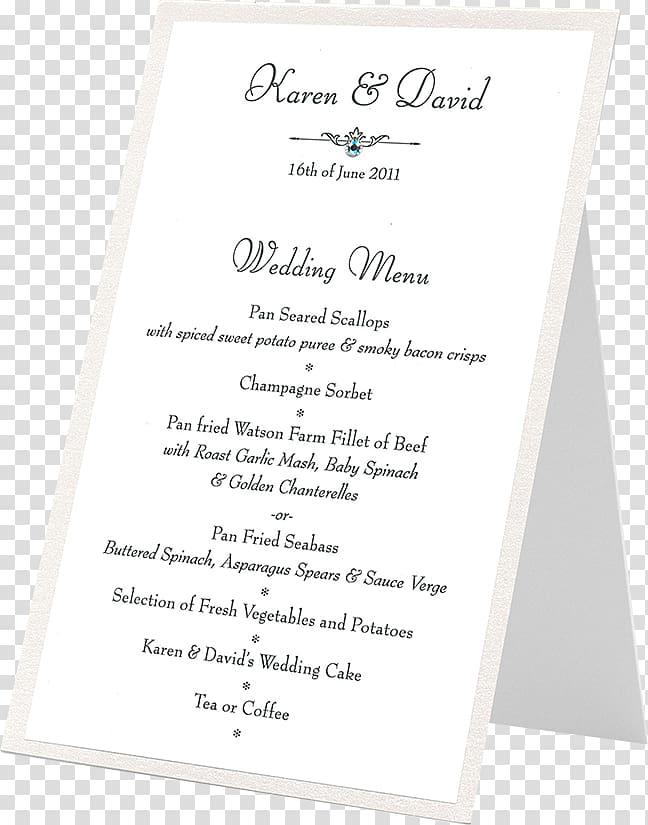 Wedding invitation Menu Place Cards Swarovski AG, Menu transparent background PNG clipart