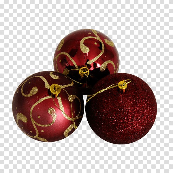 Natal Christmas ornament Ball Red, marsala transparent background PNG clipart
