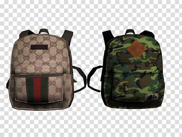 Grand Theft Auto: San Andreas Backpack Mod Bag Clothing, texture Fashion transparent background PNG clipart