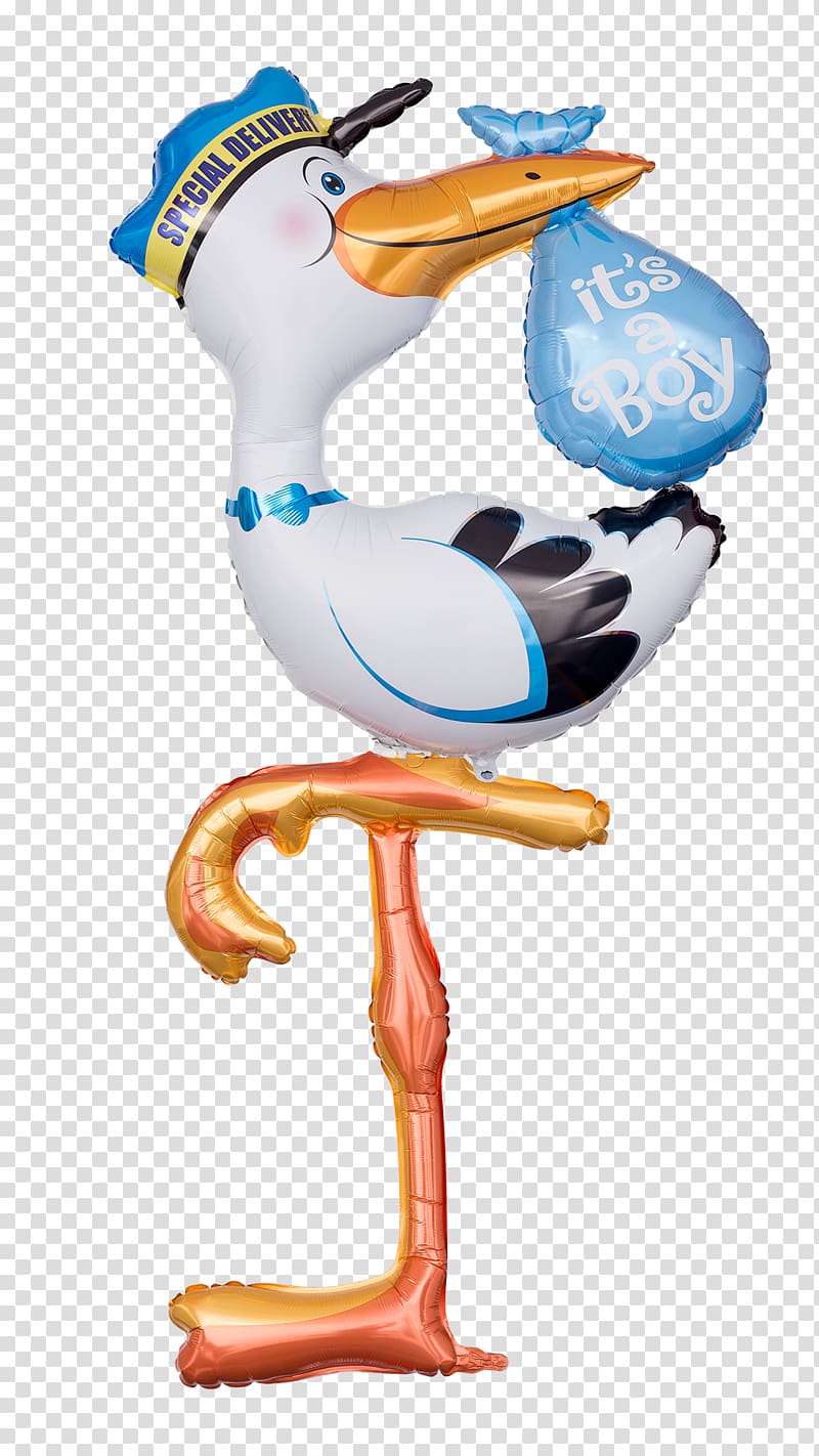 Stork Toy balloon Infant Gas balloon, Storch HD transparent background PNG clipart