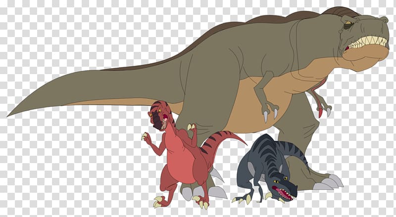 The Sharptooth Tyrannosaurus The Land Before Time YouTube Velociraptor, others transparent background PNG clipart