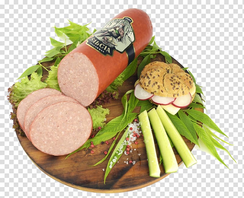 Bologna sausage Liverwurst Salami Mettwurst, sausage transparent background PNG clipart