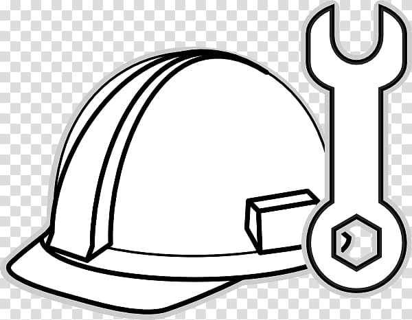 Hard hat Coloring book , Construction Hat transparent background PNG clipart