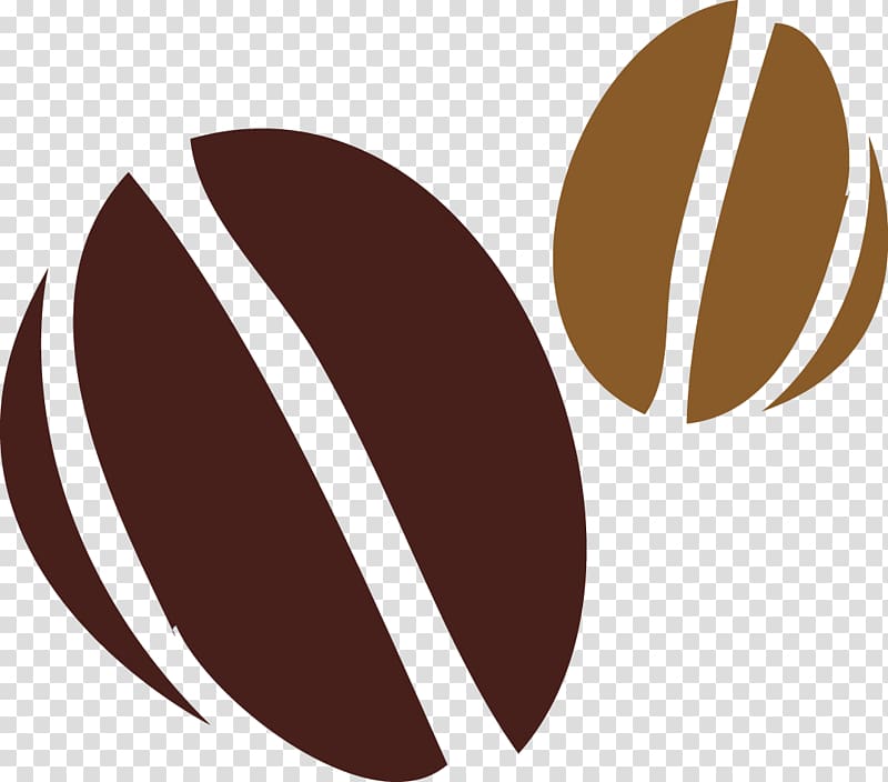 two brown coffee bean illustration, Coffee bean Cafe Icon, Coffee beans transparent background PNG clipart
