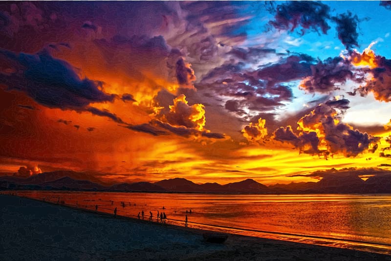 Sky Sunset Desktop Cloud Atmosphere of Earth, sunset transparent background PNG clipart