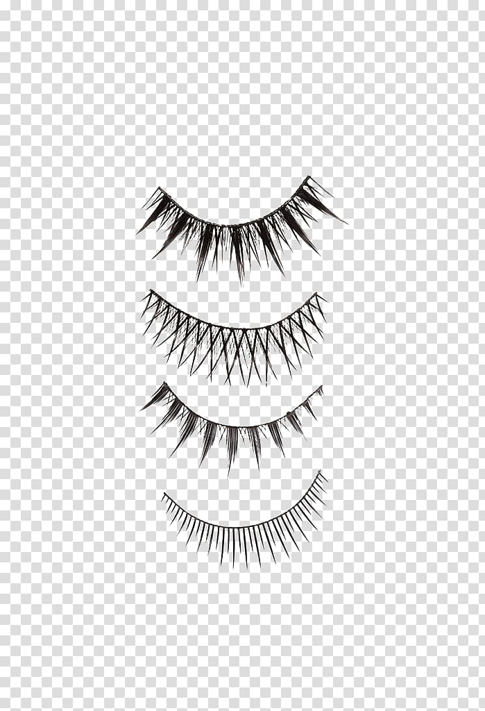 Eyelash extensions Cosmetics Eye shadow, Black eyelashes transparent background PNG clipart