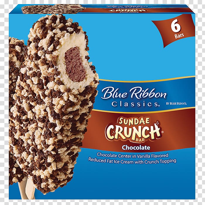 Nestlé Crunch Sundae Ice cream Fudge Chocolate bar, Choco Crunch transparent background PNG clipart