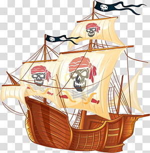 Piracy Cartoon Ship , Cartoon pirate pirate ship transparent background ...