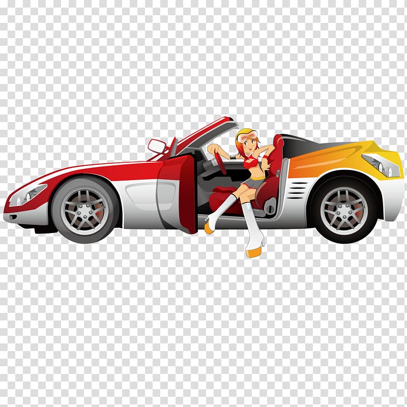 Sports car Motors Corporation Adobe Illustrator, Beauty and racing transparent background PNG clipart