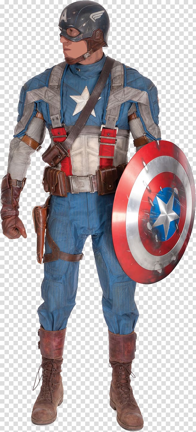 Captain America Costume Marvel Cinematic Universe Film Cosplay, captain america transparent background PNG clipart