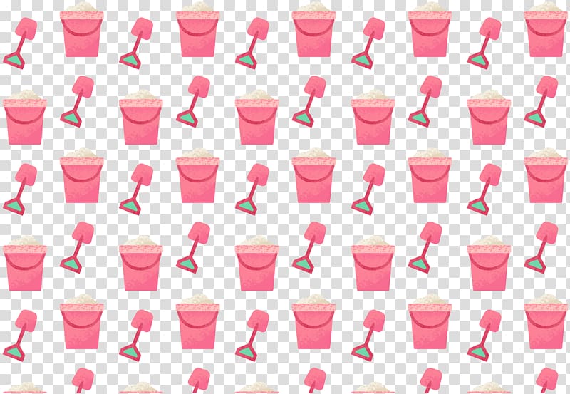 Toy, Red bucket fork transparent background PNG clipart