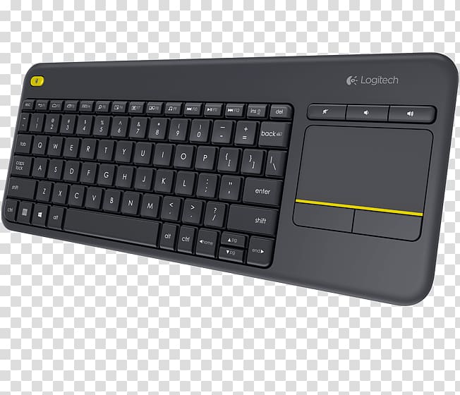 Computer keyboard Logitech Unifying receiver Wireless keyboard, alienware transparent background PNG clipart