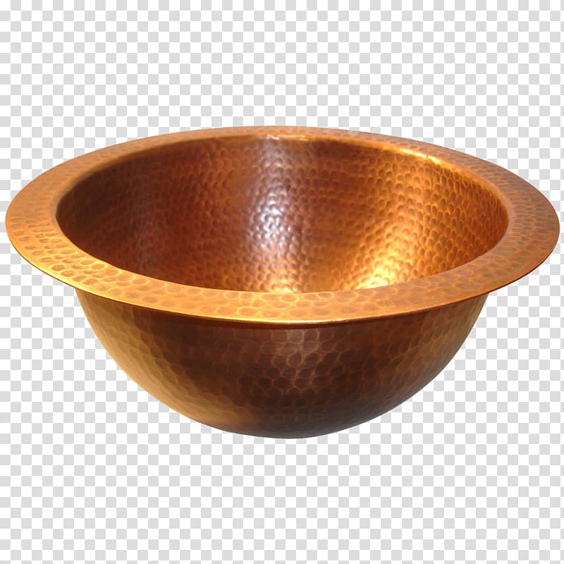 Copper Bronze Brass Metal Sink, sink transparent background PNG clipart