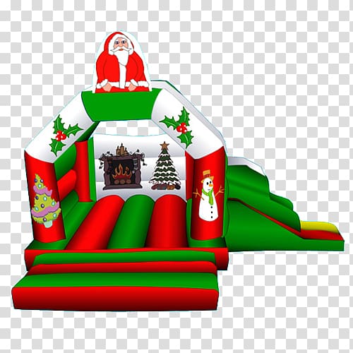 Inflatable Bouncers Christmas ornament Castle, christmas transparent background PNG clipart
