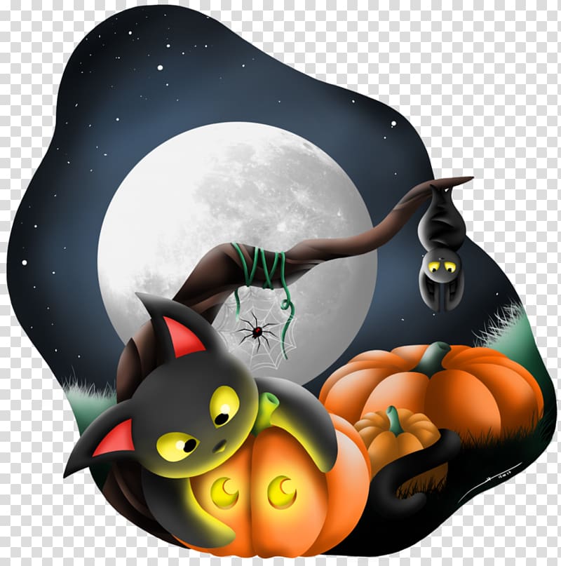 Flightless bird Cartoon Desktop , halloween night transparent background PNG clipart