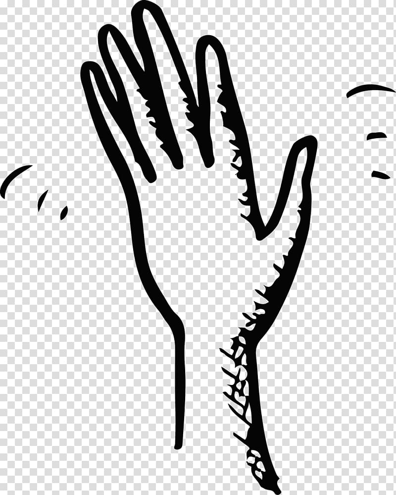 Hand Drawing Wave Black and white, goodbye transparent background PNG clipart