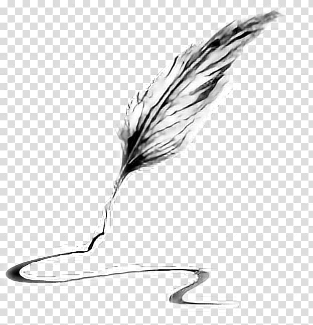 Quill Pen Feather Writing implement, pen transparent background PNG clipart