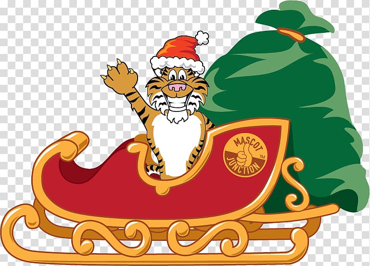 Santa Claus Open Free content Illustration, tiger school mascots transparent background PNG clipart