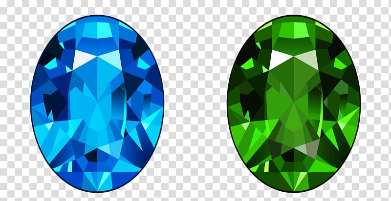 blue and green gemstones against blue background, Gemstone Diamond Topaz , Blue and Green Diamonds transparent background PNG clipart