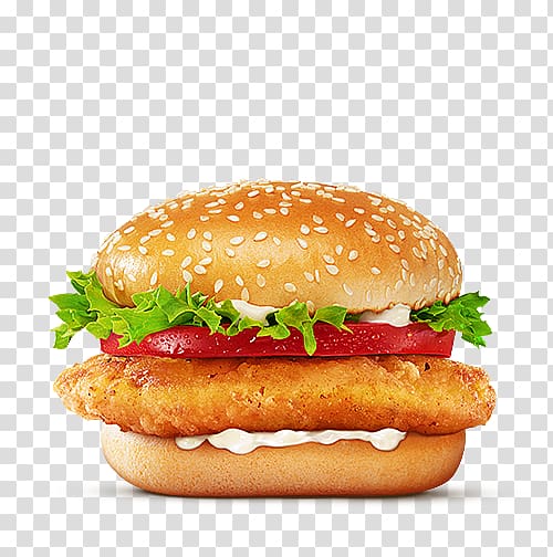 Hamburger Whopper KFC Burger King Restaurant, chicken burger transparent background PNG clipart