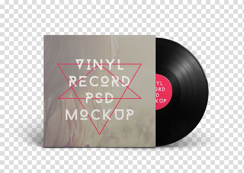 Album cover Mockup Phonograph record, Vinyl Album transparent background PNG clipart