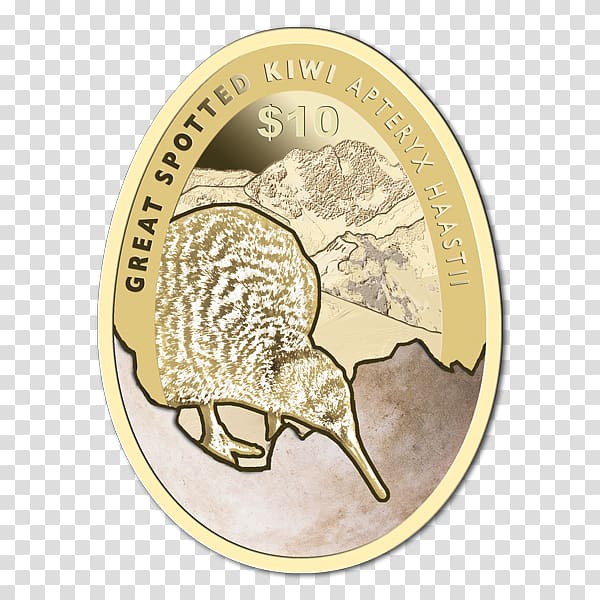 Coin New Zealand dollar Silver Cassowary, Coin transparent background PNG clipart