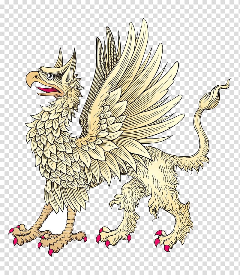 Lion Griffin, Flying Dragon transparent background PNG clipart